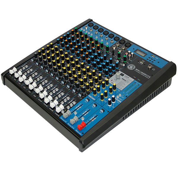 Topp Pro MXi.1422CFX 14 Channel Analog Mixer Built in with DSP Effect and 100 Presets (MXi1422CFX)