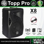 Topp Pro X8 200 Watts 8 Inch 2 Way Vented Passive Speaker Cabinet with Stand Package