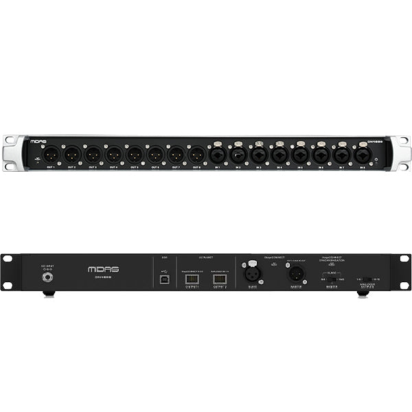 Midas DN4888 32 Channel Bus Powered StageConnect Interface 8 In/8 Out with Analog I/O
