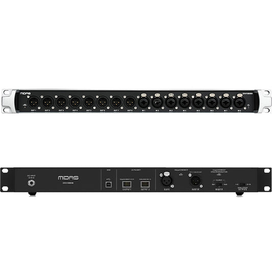 Midas DN4888 32 Channel Bus Powered StageConnect Interface 8 In/8 Out with Analog I/O