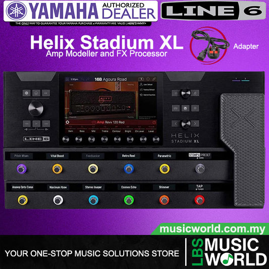 Line 6 Helix Stadium Floor XL Amp and FX Processor Flagship Guitar Multi Effects Pedalboard