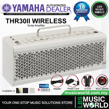Yamaha THR30II Wireless 30 Watt Modeling Combo Guitar Speaker Amplifier - White
