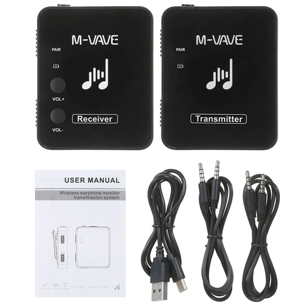 M-VAVE WP-10 Air Bridge Compact Wireless In Ear Monitor System for Live Performance and Personal Monitoring (WP10 WP 10)