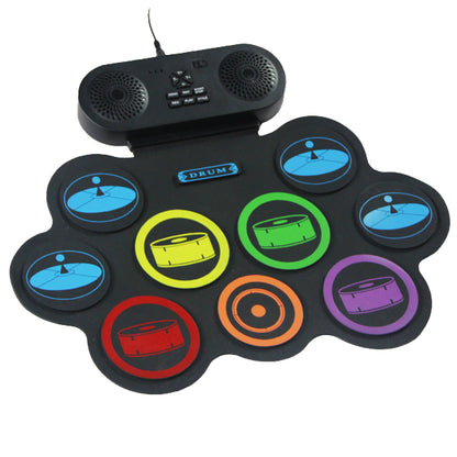 BSL G898 Rechargeable Foldable Roll Up Drum Kit Built In Speaker with Bluetooth
