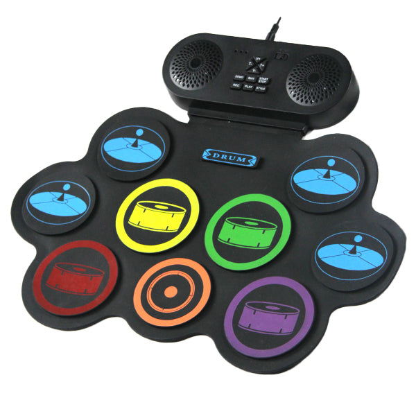BSL G898 Rechargeable Foldable Roll Up Drum Kit Built In Speaker with Bluetooth