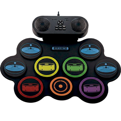 BSL G898 Rechargeable Foldable Roll Up Drum Kit Built In Speaker with Bluetooth