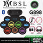 BSL G898 Rechargeable Foldable Roll Up Drum Kit Built In Speaker with Bluetooth
