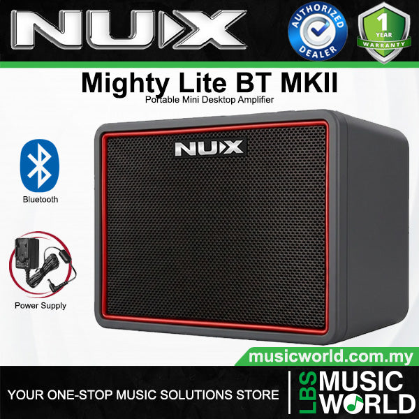NUX Mighty Lite BT MKII BT 3 Watt Portable Mini Desktop Modelling Guitar Amp Bluetooth Amplifier Speaker