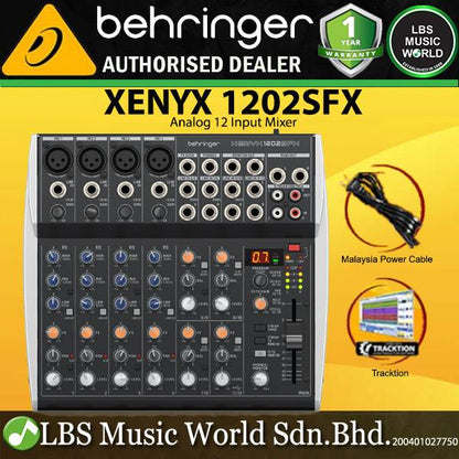 Behringer XENYX-1202SFX Analog 12 Input Mixer with Interface and Klark Teknik Effect (XENYX 1202SFX)