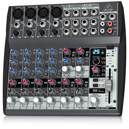 Behringer XENYX-1202FX Premium 12 Input 2 Bus Portable Mixer (XENYX1202FX XENYX 1202FX)