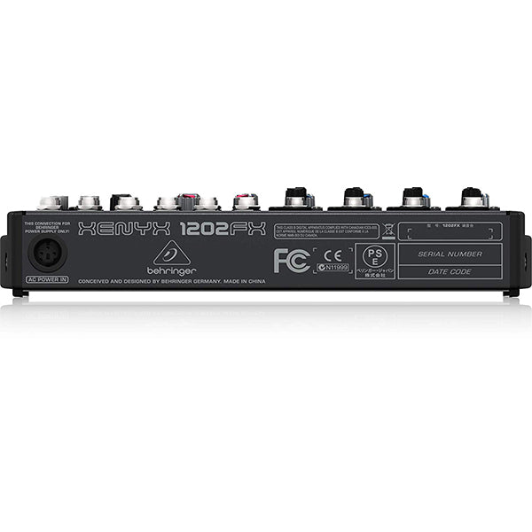 Behringer XENYX-1202FX Premium 12 Input 2 Bus Portable Mixer (XENYX1202FX XENYX 1202FX)