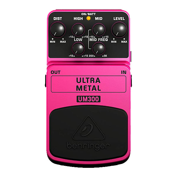 Behringer UM-300 Ultra Metal Distortion Guitar Effect Effects Pedal (UM300 UM 300)