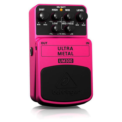 Behringer UM-300 Ultra Metal Distortion Guitar Effect Effects Pedal (UM300 UM 300)