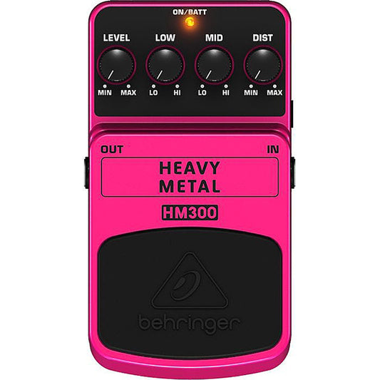 Behringer HM-300 Heavy Metal Distortion Effect Effects Pedal For Guitar (HM300 HM 300)
