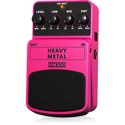 Behringer HM-300 Heavy Metal Distortion Effect Effects Pedal For Guitar (HM300 HM 300)