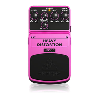 Behringer HD-300 Heavy Distortion Effect Pedal for Guitar (HD300 HD 300)