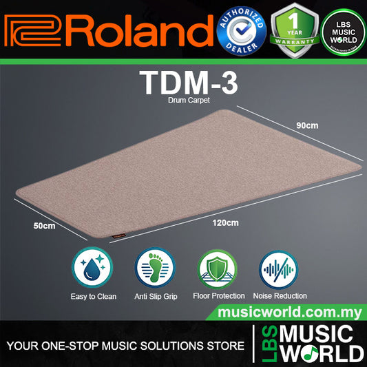 Roland TDM-3 90cm X 120cm Drum Mat for V-Drums Portable and Lite (TDM3)