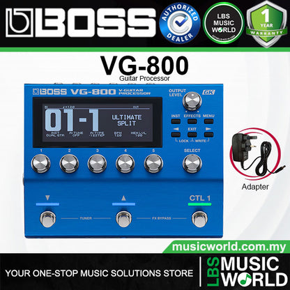 Boss VG-800 V-Guitar System Modeling Processor for Electric Guitar and Bass (VG800)