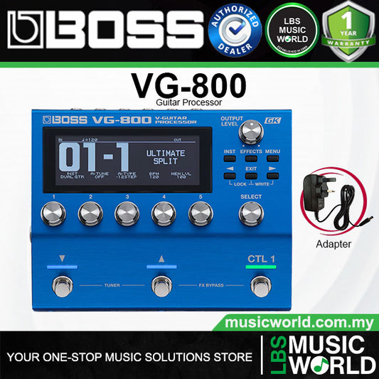 Boss VG-800 V-Guitar System Modeling Processor for Electric Guitar and Bass (VG800)