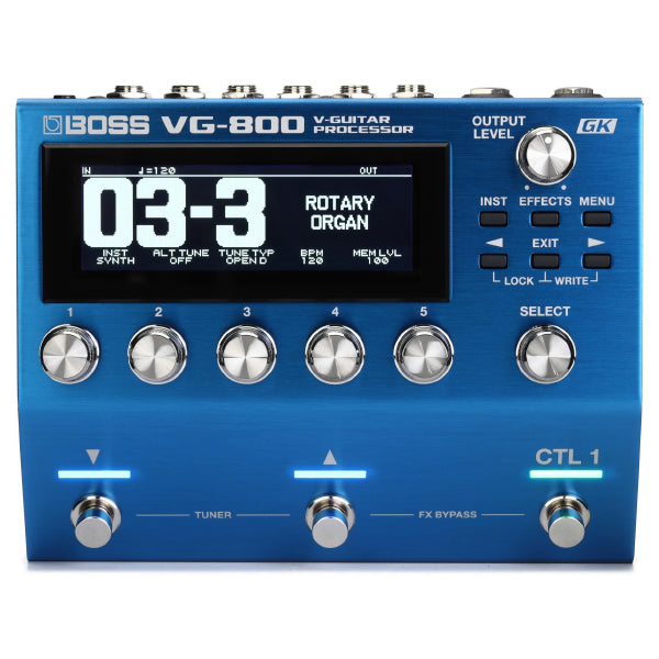 Boss VG-800 V-Guitar System Modeling Processor for Electric Guitar and Bass (VG800)
