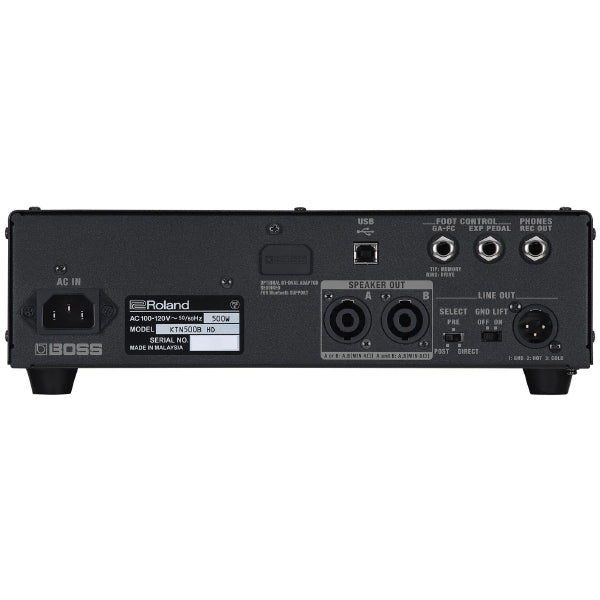 Boss Katana 500 Watt Compact Bass Amplifier Head with Class D Power Amp (KTN-500B-HD)
