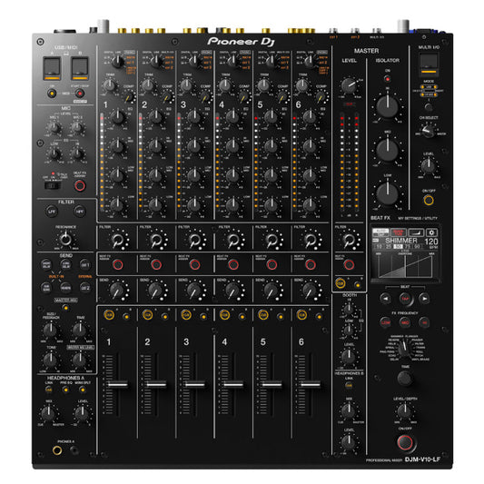 Pioneer DJ DJM-V10-LF 6 Channel Professional Long Fader Precision Mixer (DJMV10LF)