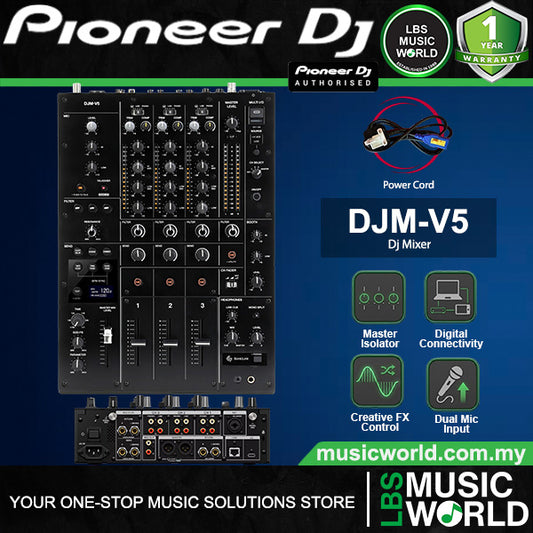 Pioneer DJ DJM-V5 3 Channel Professional Digital Mixer with Built in Sonic Link (DJMV5)
