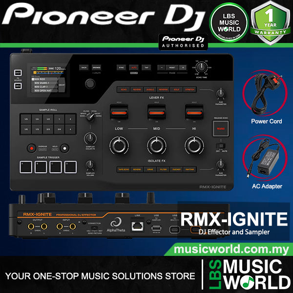 Pioneer DJ RMX-IGNITE Professional DJ Effector and Sampler with 3 Band FX (RMXIGNITE)
