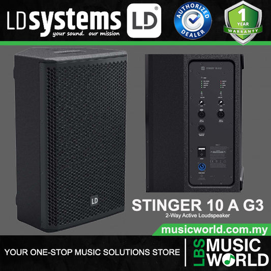 LD Systems Stinger 10 A G3 10 Inch 2 Way Bass Reflex PA Loudspeaker (LDEB102AG3)