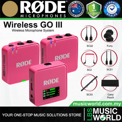 RODE Wireless GO III Dual Channel Compact Wireless Microphone System (Gen 3)