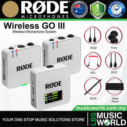 RODE Wireless GO III Dual Channel Compact Wireless Microphone System (Gen 3)