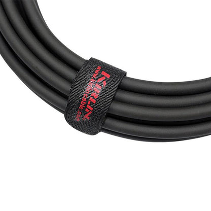 Kirlin Cable IPCC-202PN Right Angle L Mono Instrument Cable For Electric Acoustic Bass Guitar Speaker Amp Keyboard Bass Amplifier Drum - Black