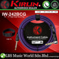 Kirlin IW-242BCG/PUB Original Gold Tip Woven Instrument Cable for Electric Acoustic Guitar Keyboard Bass Amplifier - Purple