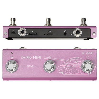 M-VAVE Tank Series Portable Multi Effect Pedal with Built In Battery and Bluetooth (Tank G Tank B Tank Mini)