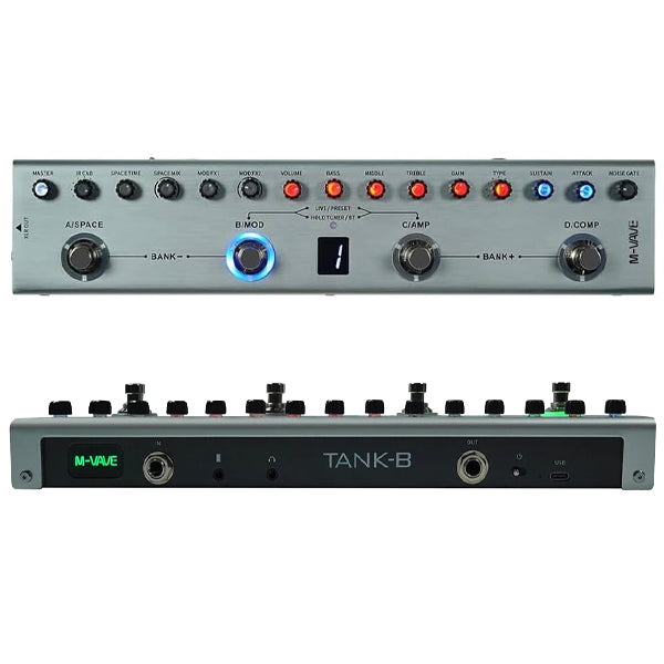 M-VAVE Tank Series Portable Multi Effect Pedal with Built In Battery and Bluetooth (Tank G Tank B Tank Mini)