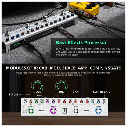 M-VAVE Tank Series Portable Multi Effect Pedal with Built In Battery and Bluetooth (Tank G Tank B Tank Mini)