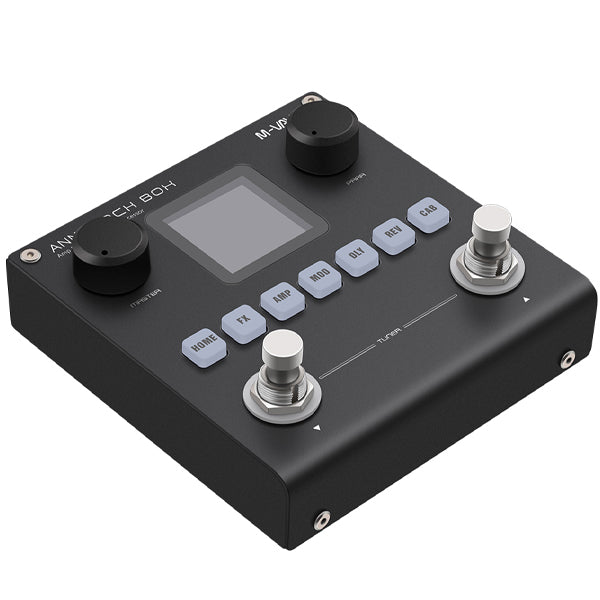 M-VAVE Annblack Box Portable Rechargeable Multi Effect Guitar Bass Pedal with Bluetooth