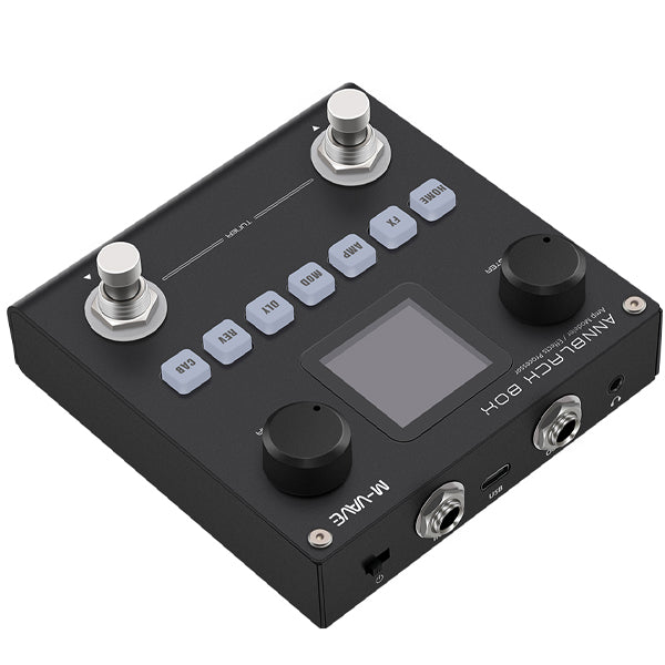 M-VAVE Annblack Box Portable Rechargeable Multi Effect Guitar Bass Pedal with Bluetooth