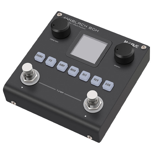 M-VAVE Annblack Box Portable Rechargeable Multi Effect Guitar Bass Pedal with Bluetooth