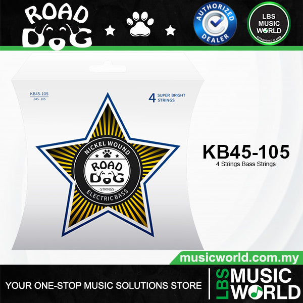 ROAD DOG KB45-105 4 String Nickel Plated Wire Winding Bass String [45-105]