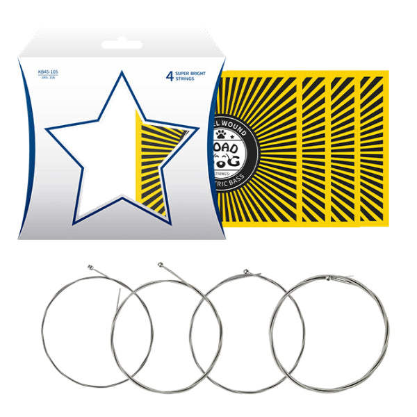 ROAD DOG KB45-105 4 String Nickel Plated Wire Winding Bass String [45-105]