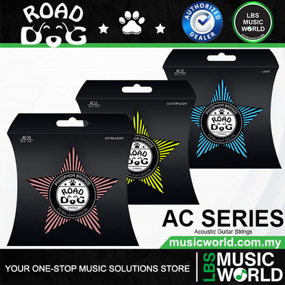 ROAD DOG AC Series Phosphor Bronze Acoustic Guitar Strings (AC10 AC11 AC12)