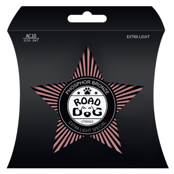 ROAD DOG AC Series Phosphor Bronze Acoustic Guitar Strings (AC10 AC11 AC12)
