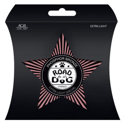 ROAD DOG AC Series Phosphor Bronze Acoustic Guitar Strings (AC10 AC11 AC12)