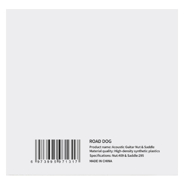 ROAD DOG RD4309/7295 Acoustic Guitar Nut and Saddle Set
