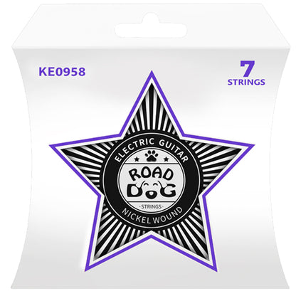 ROAD DOG KE0958 Coated Nickel Plated 7 String Electric Guitar Strings (9-58)