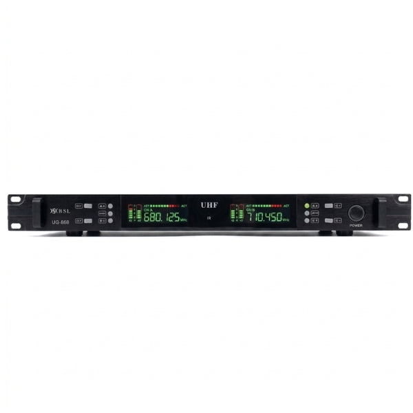 BSL UG-668 Dual Handheld Mic UHF Microphone Wireless System (UG668)