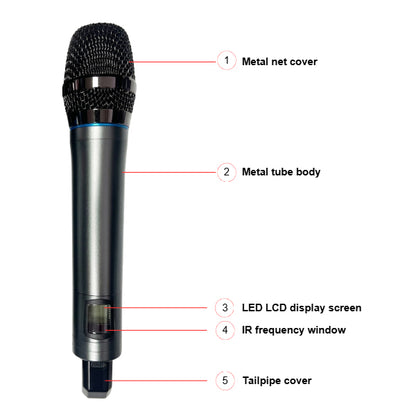 BSL UG-668 Dual Handheld Mic UHF Microphone Wireless System (UG668)