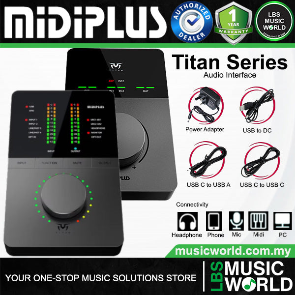 Midiplus TITAN Series Multi Function USB Audio Interface with OTG Port (Q3 Q6)