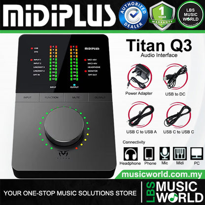 Midiplus TITAN Series Multi Function USB Audio Interface with OTG Port (Q3 Q6)